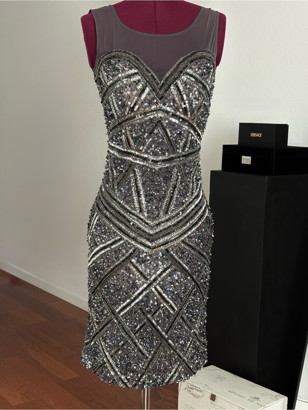Versace 1961 Stunning Black Dress SZ Small NWT